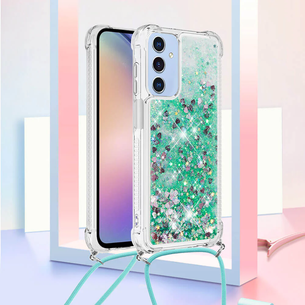Galaxy A17 / A26 - Glitzer Hülle mit Kordel - Image 32