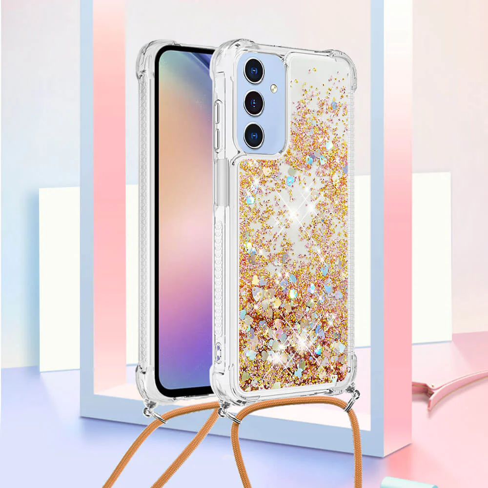 Galaxy A17 / A26 - Glitzer Hülle mit Kordel - Image 8