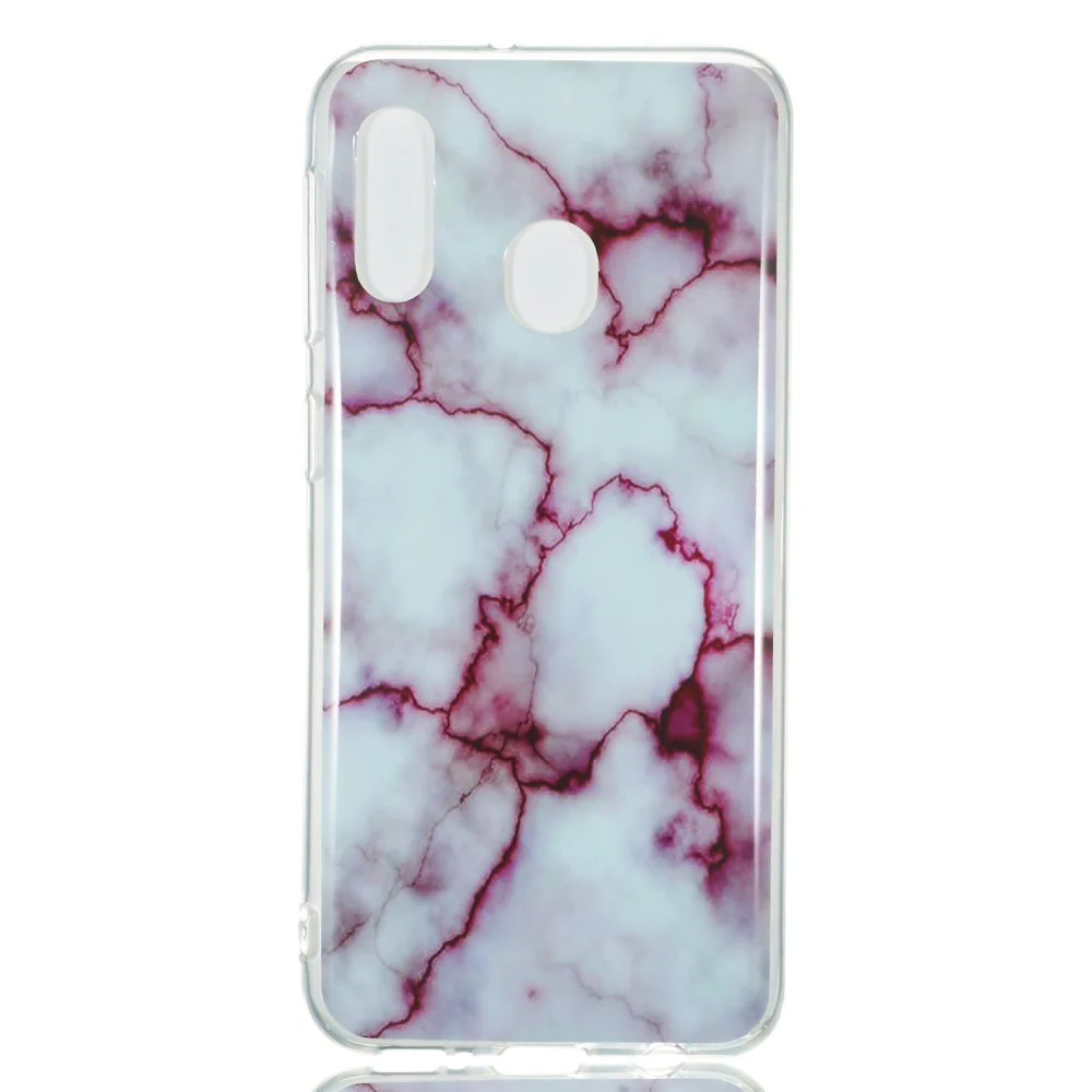 Galaxy A20e - Silikon Gummi Case Marmor - Image 4