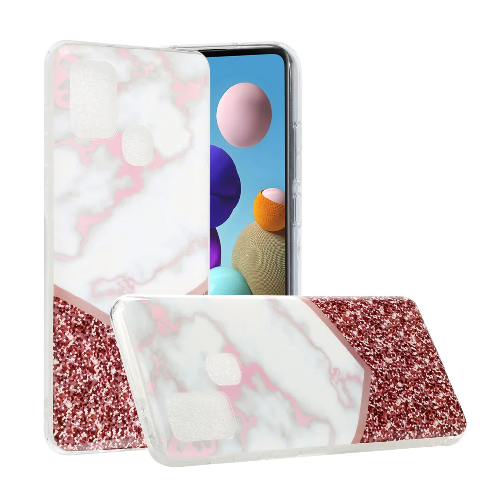 Galaxy A21s - Softes Silikon Gummi Case Marmor - Image 15