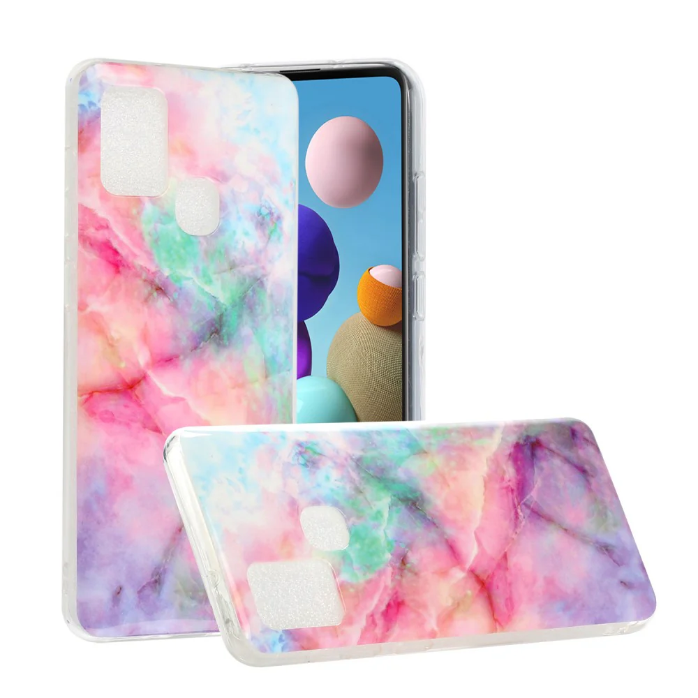 Galaxy A21s - Softes Silikon Gummi Case Marmor - Image 23