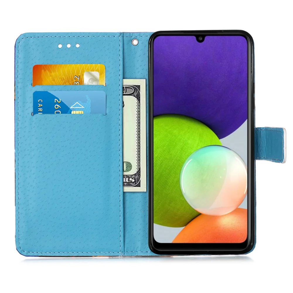 Galaxy A22 4G - Leder Hülle Motiv - Image 7