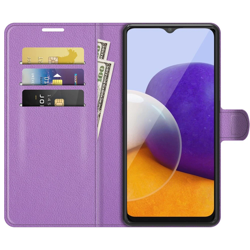 Galaxy A22 5G - Leder Etui Hülle - Image 12