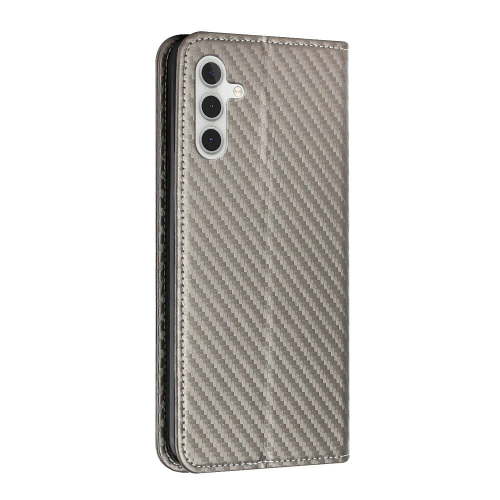 Galaxy A34 - Carbon Look Flip Case Hülle - Image 6