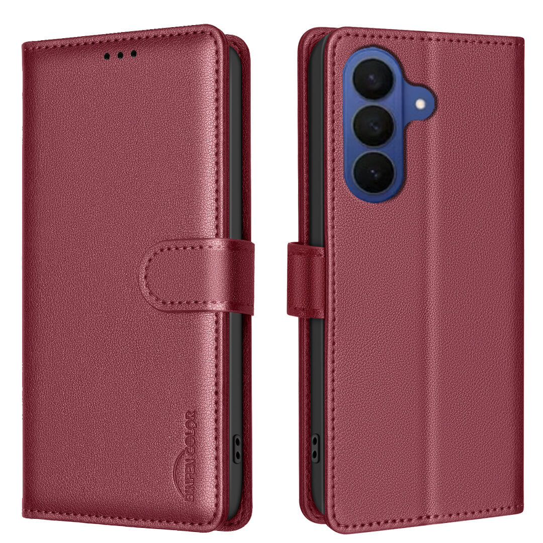 Galaxy A37 - BINFEN Leder Etui Hülle mit RFID Blocker - Image 8