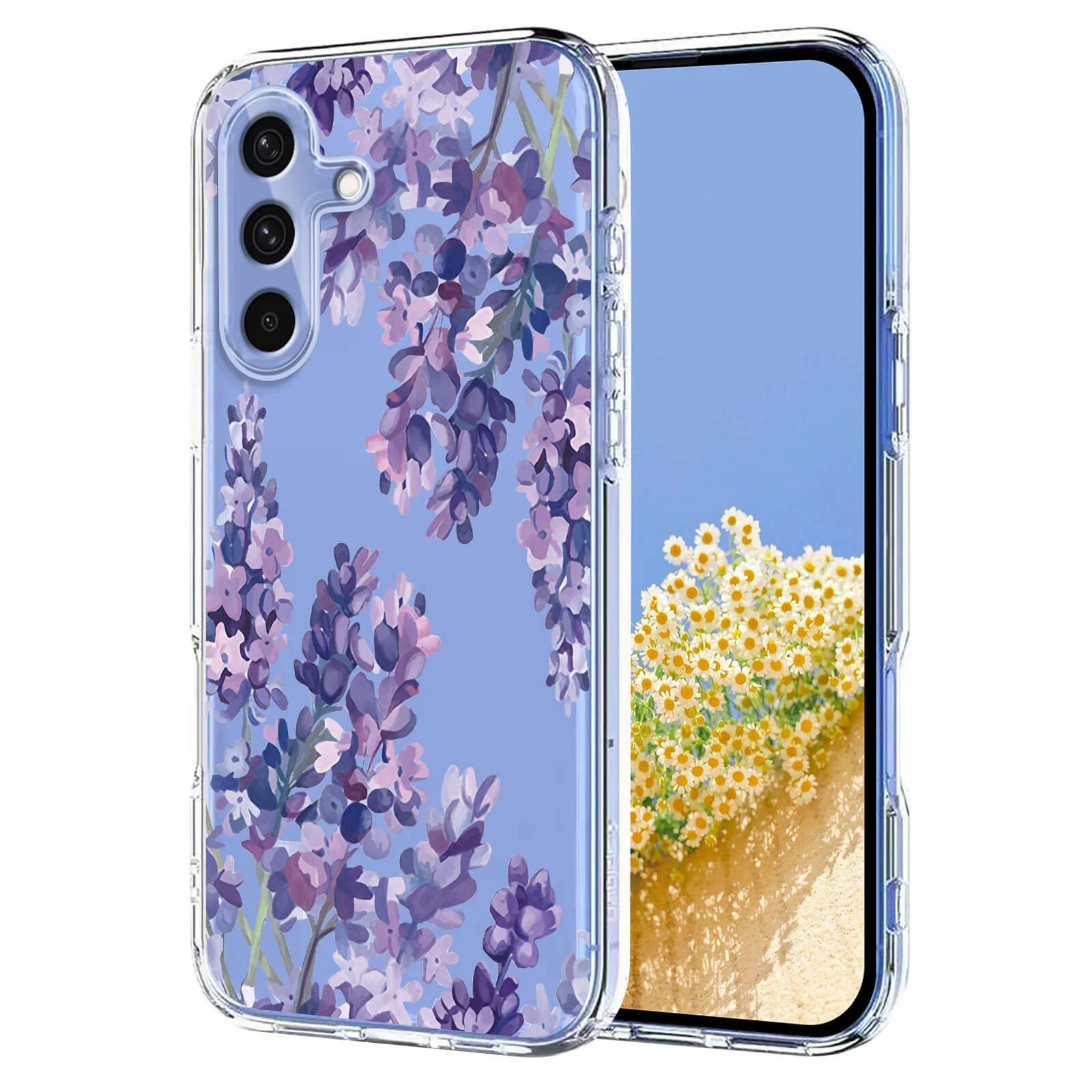 Galaxy A37 - Silikon Gummi Hülle Blumen - Image 21