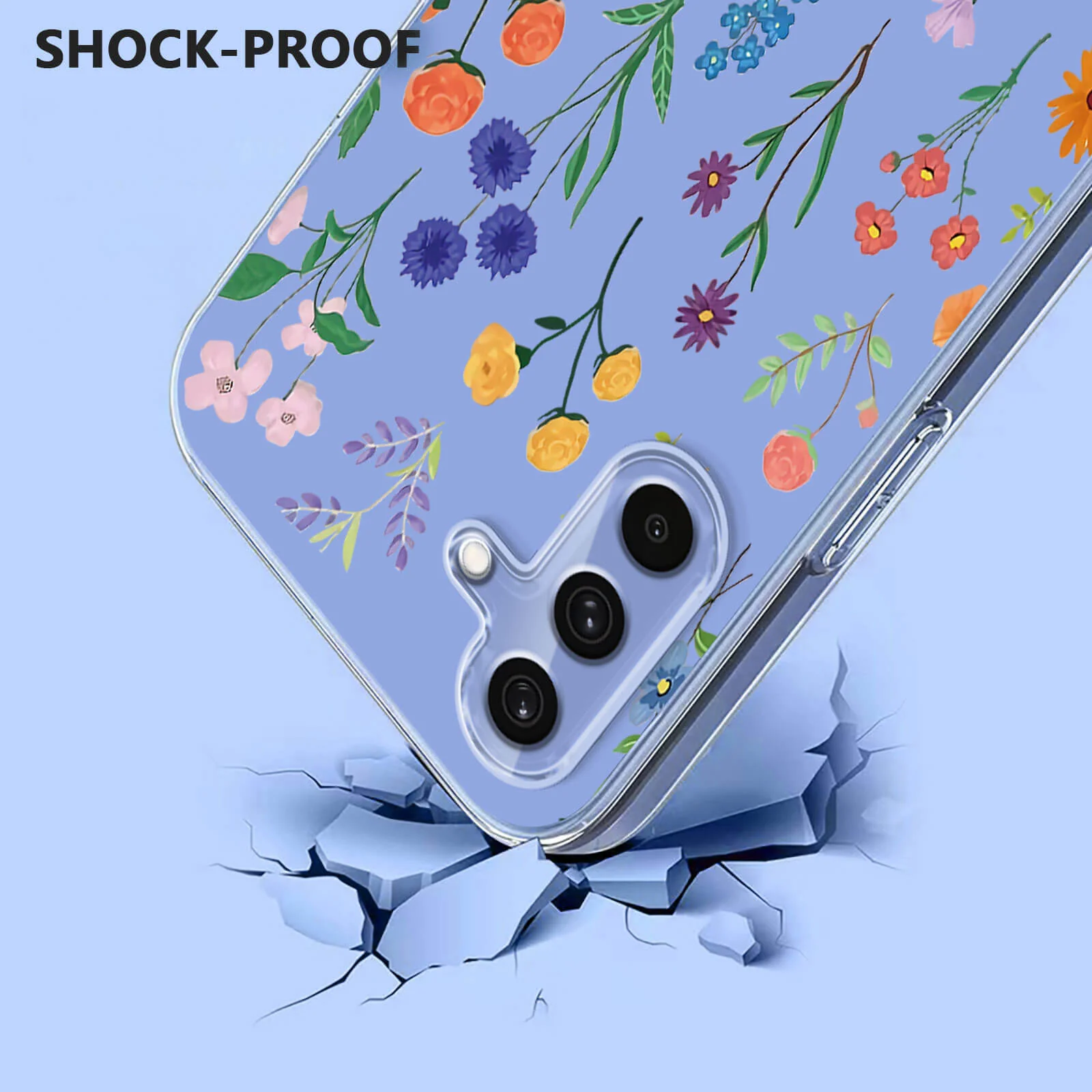 Galaxy A37 - Silikon Gummi Hülle Blumen - Image 8
