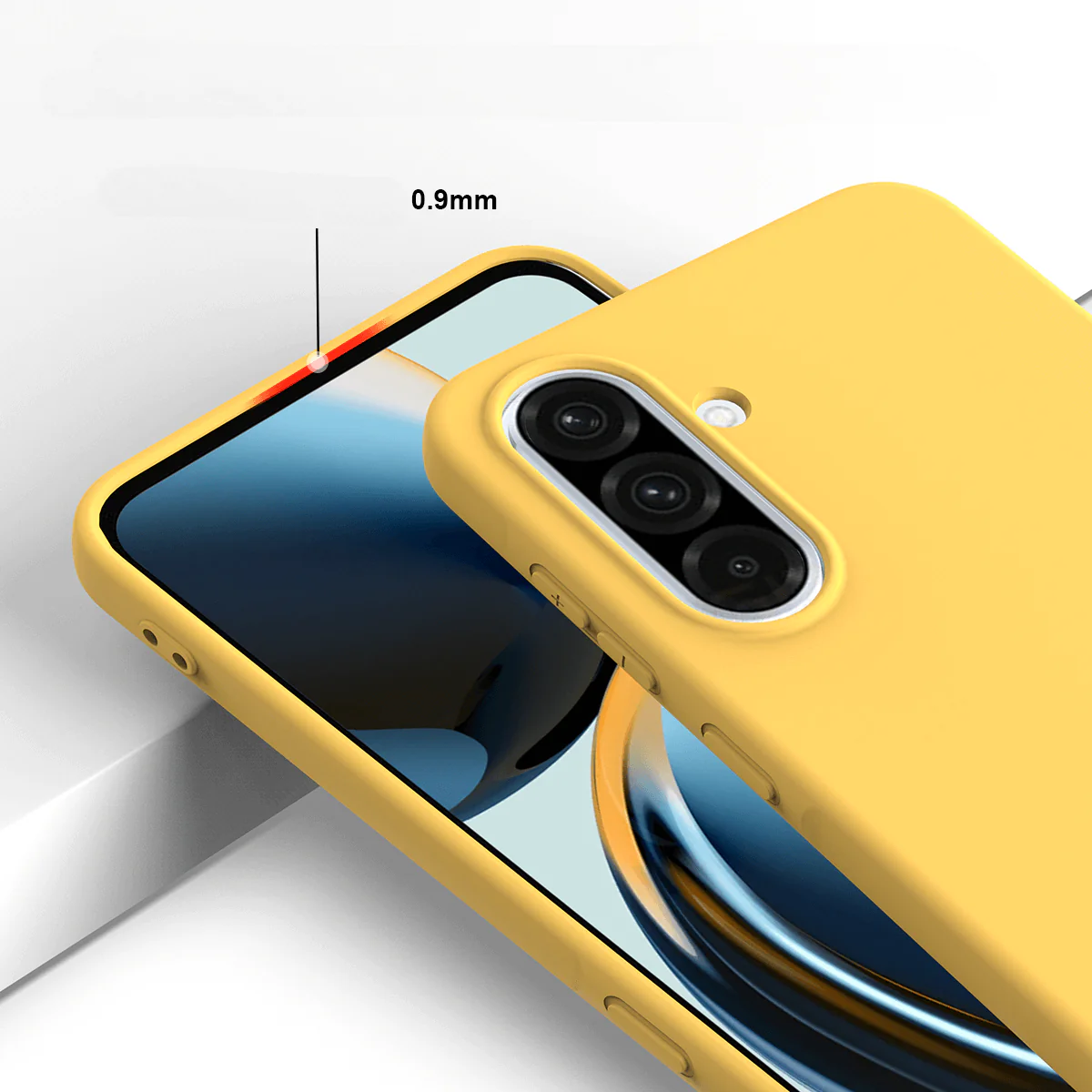 Galaxy A37 Silikon Gummi Hülle mit Riemen - Image 10