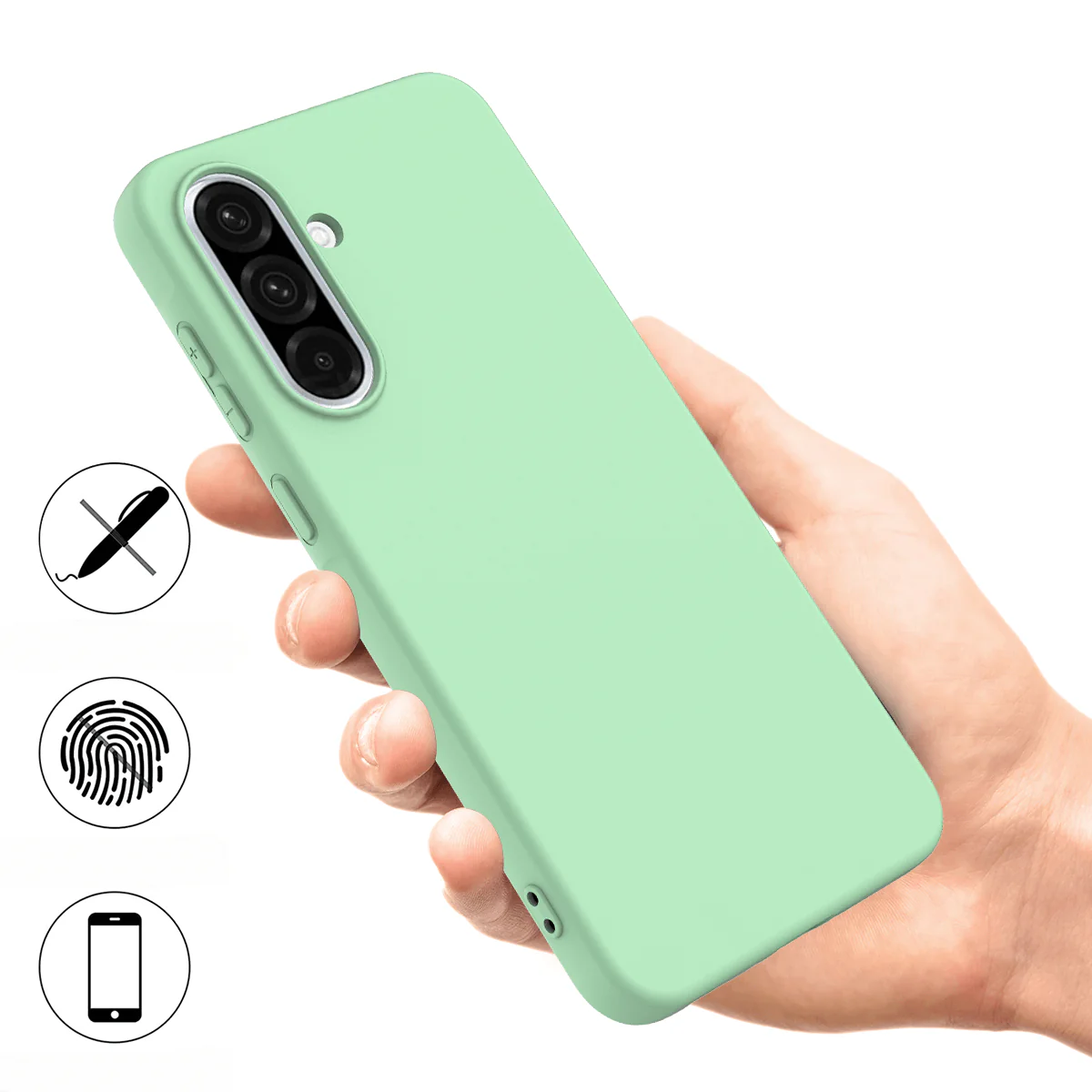 Galaxy A37 Silikon Gummi Hülle mit Riemen - Image 16