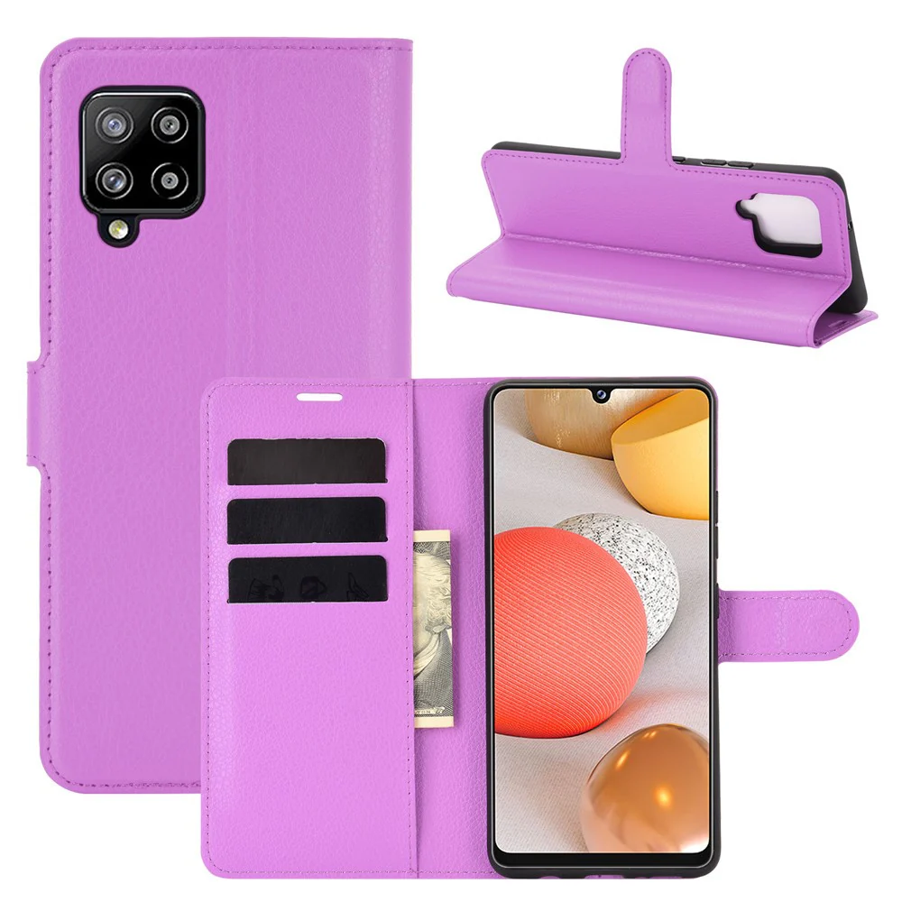 Galaxy A42 - Leder Etui Hülle - Image 40