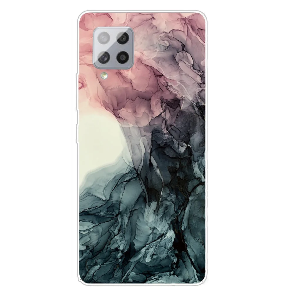 Galaxy A42 - Silikon Gummi Case Marble - Image 5