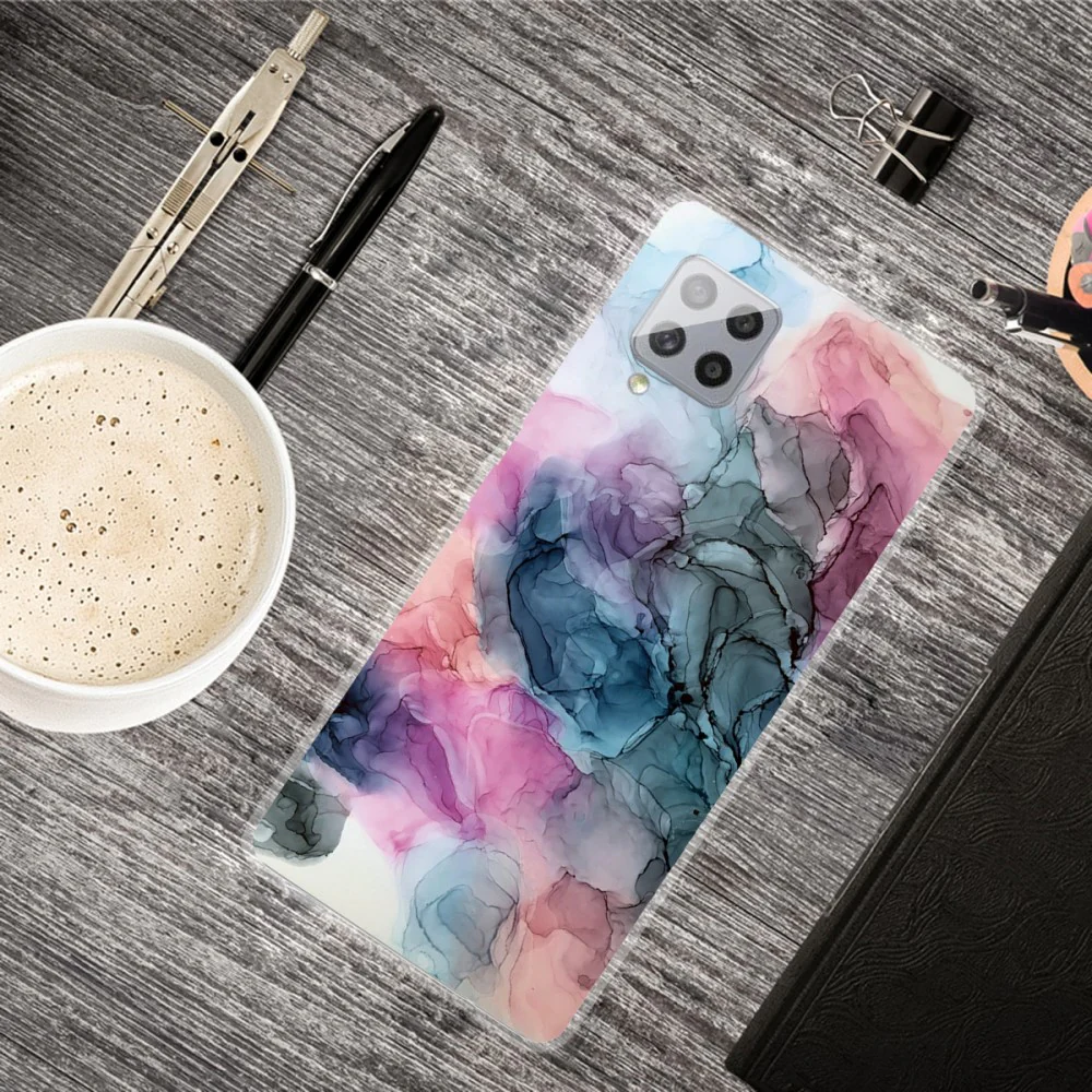 Galaxy A42 - Silikon Gummi Case Marble - Image 8