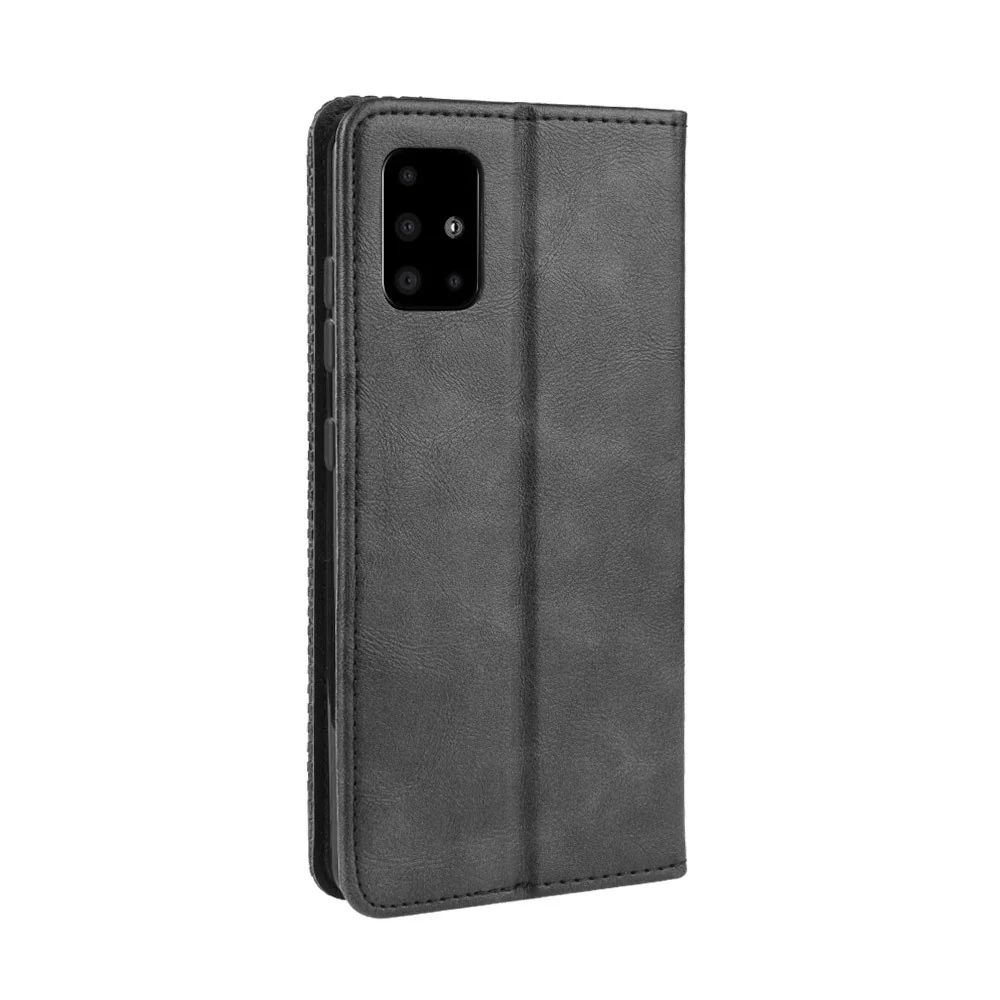 Galaxy A51 - Stand Flip Case Hülle Schwarz - Image 6