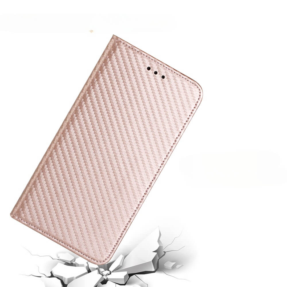 Galaxy A55 - Carbon Look Flip Case - Image 13