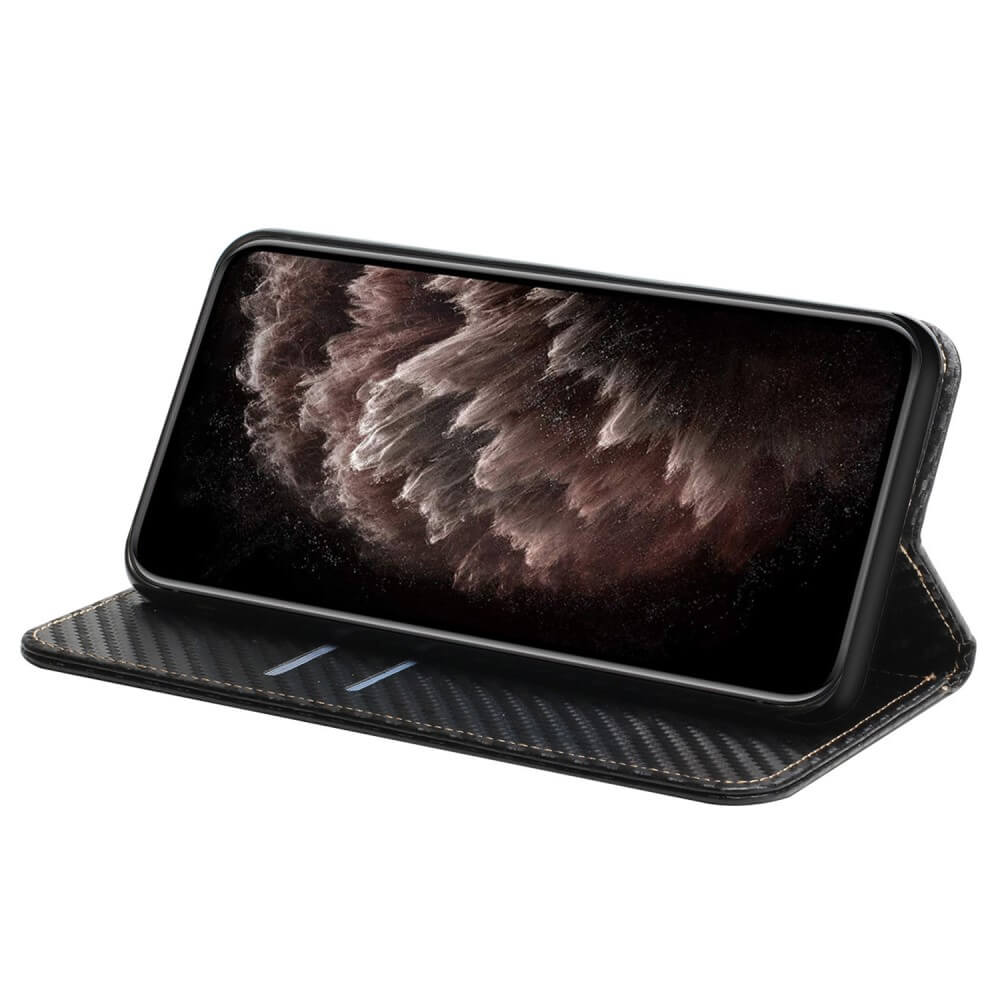 Galaxy A55 - Carbon Look Flip Case - Image 4