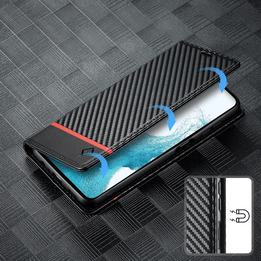 Galaxy A55 - LC.IMEEKE Hülle Carbon Fiber - Image 8