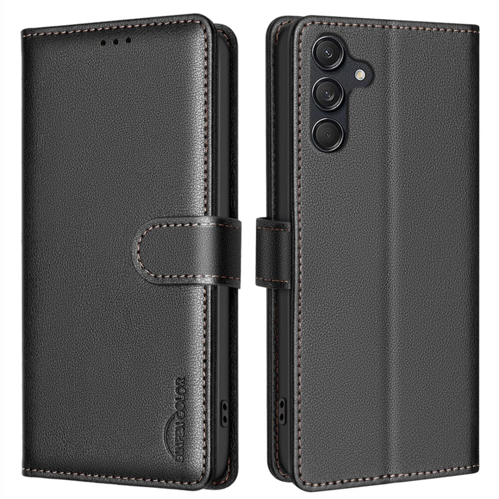 Galaxy A56 / Galaxy A36 - BINFEN Leder Etui Hülle mit RFID Blocker - Image 10