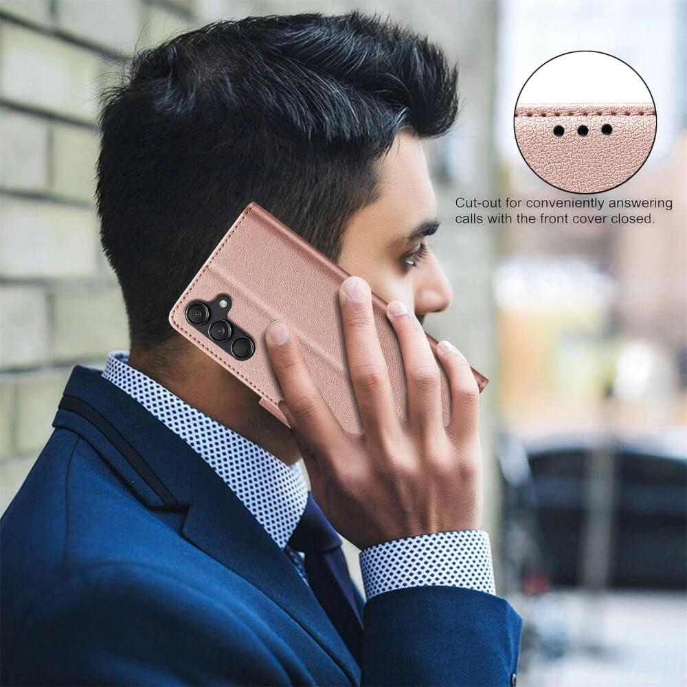 Galaxy A56 / Galaxy A36 - BINFEN Leder Etui Hülle mit RFID Blocker - Image 20