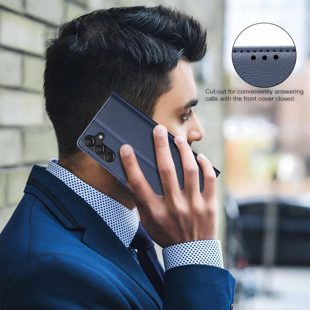 Galaxy A56 / Galaxy A36 - BINFEN Leder Etui Hülle mit RFID Blocker - Image 38