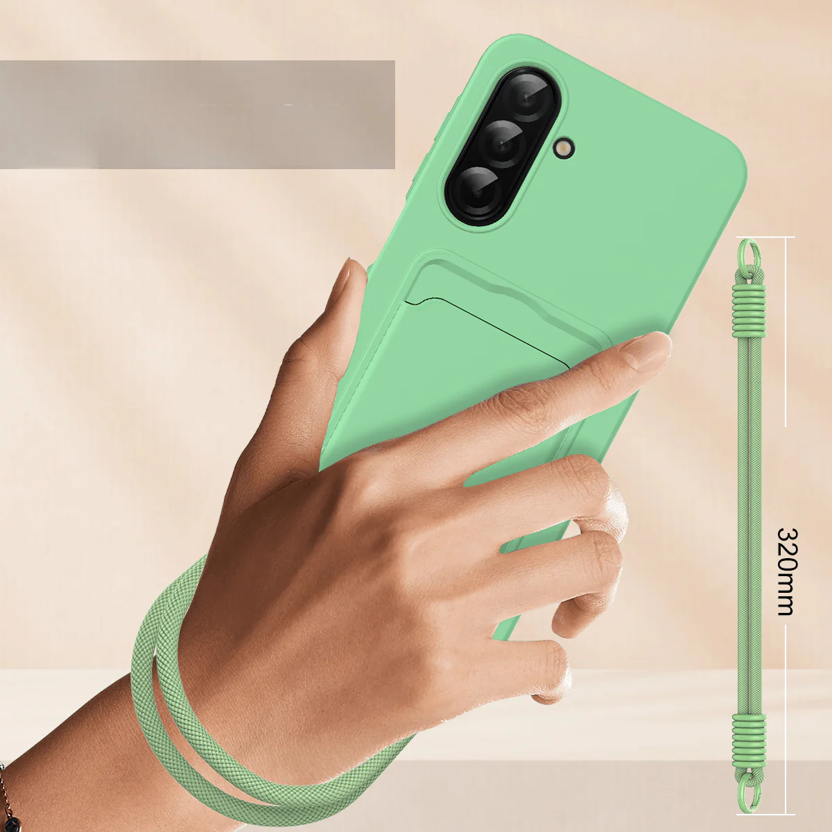 Galaxy A57 - Silikon Hülle mit Kartenfach & Trageschlaufe - Image 19