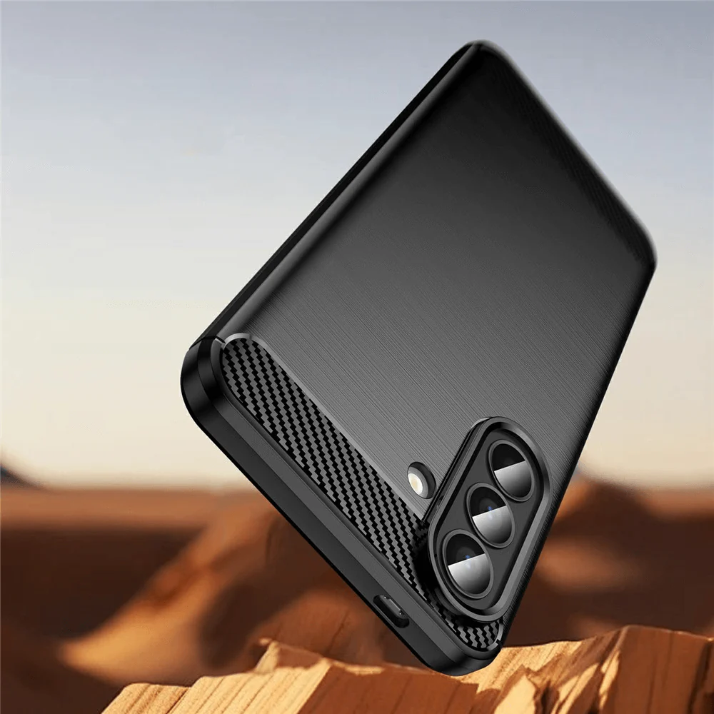 Galaxy A57 - Metall Carbon Look Hülle - Image 5