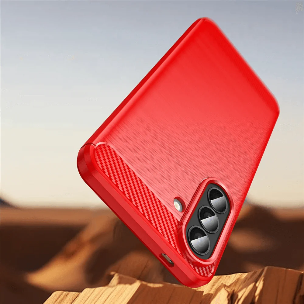 Galaxy A57 - Metall Carbon Look Hülle - Image 9