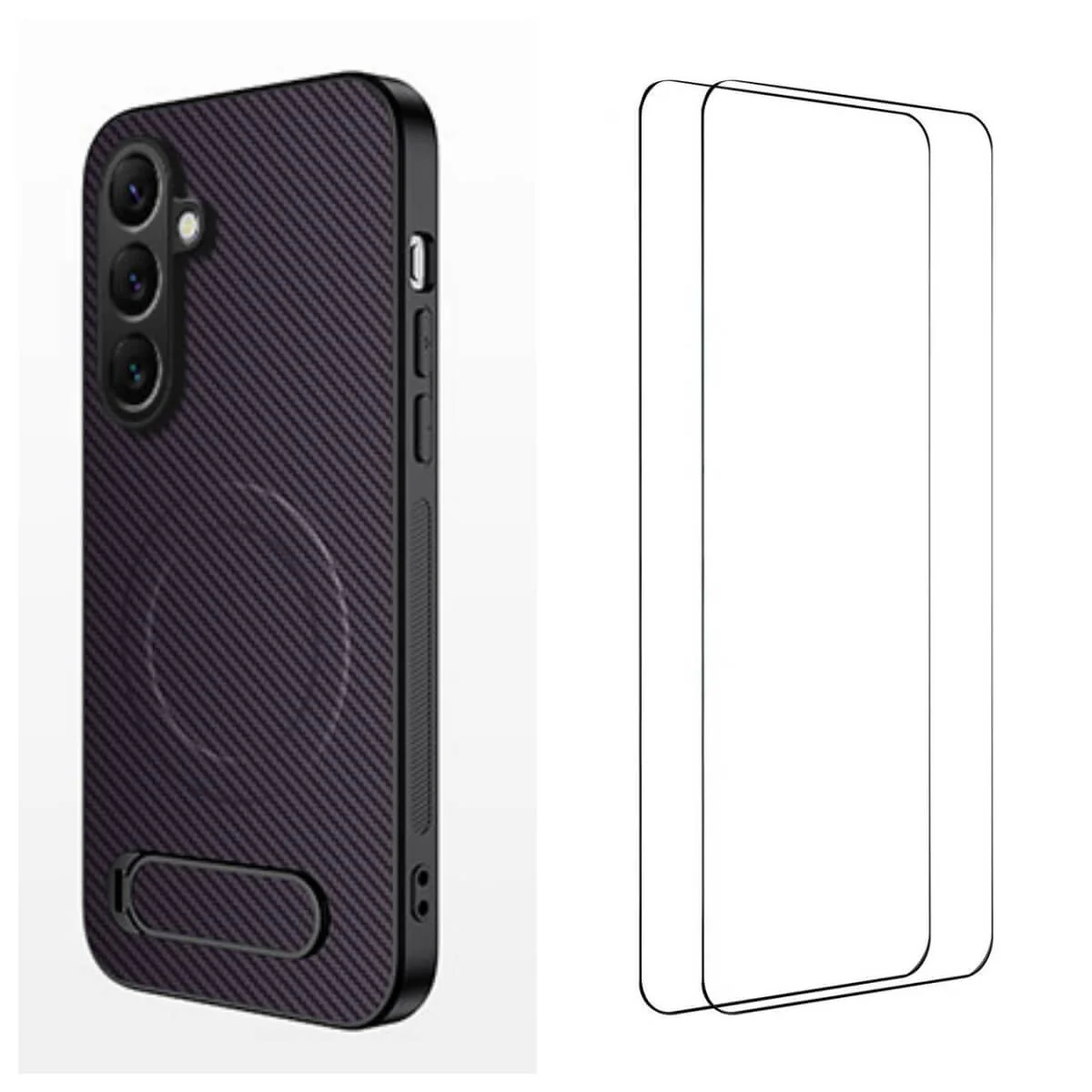 Galaxy A57 - Schutzhülle mit Magnetring, Standfunktion & 2x Panzerglas - Image 11