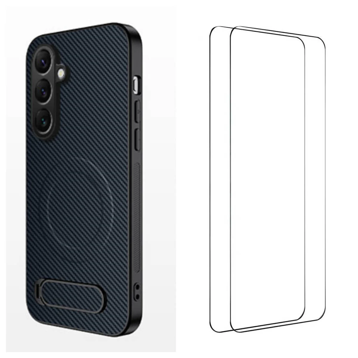 Galaxy A57 - Schutzhülle mit Magnetring, Standfunktion & 2x Panzerglas - Image 7