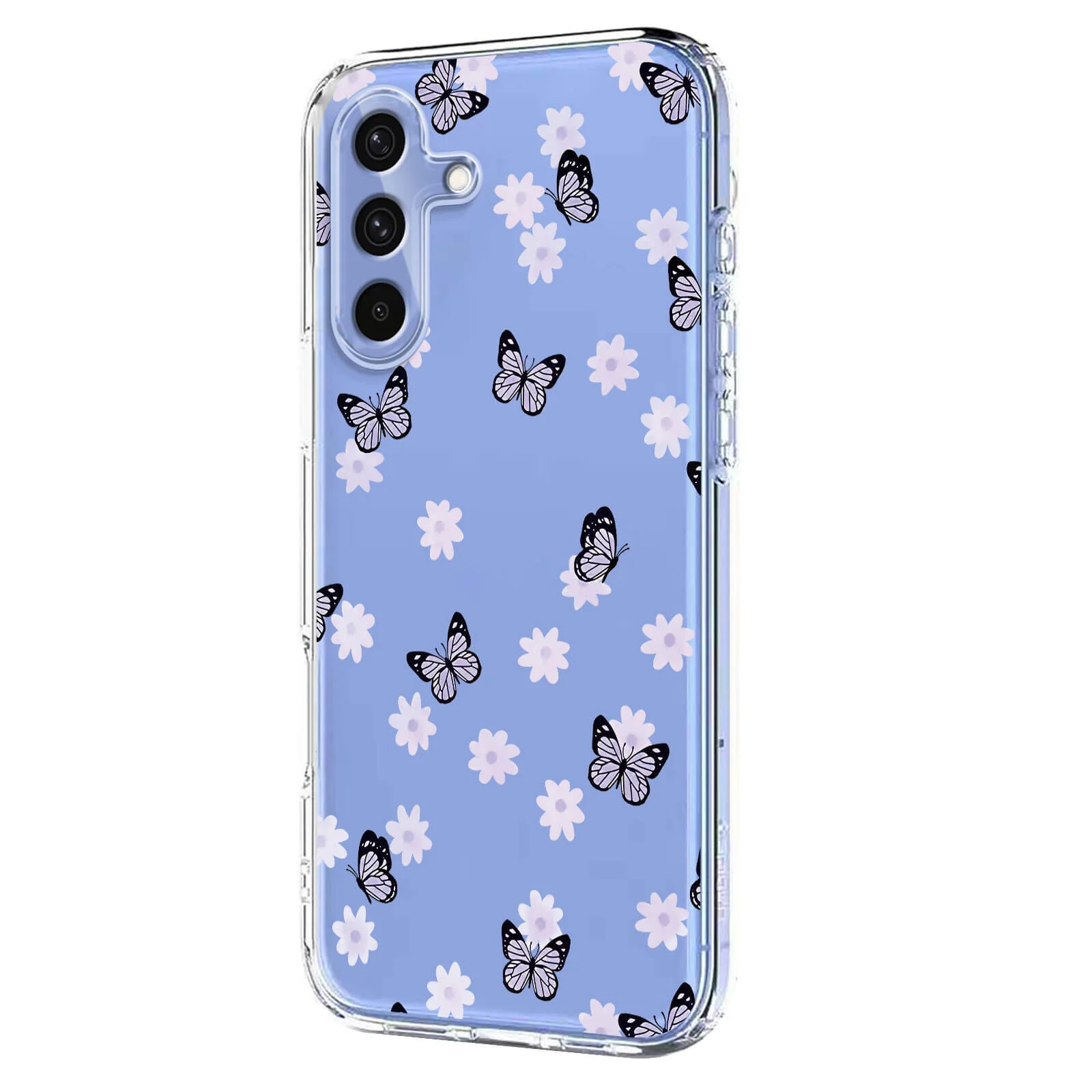 Galaxy A57 - Silikon Gummi Hülle Blumen - Image 12