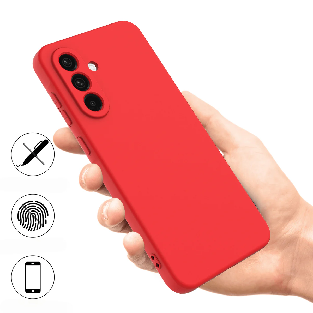 Galaxy A57 Silikon Gummi Hülle mit Riemen - Image 7