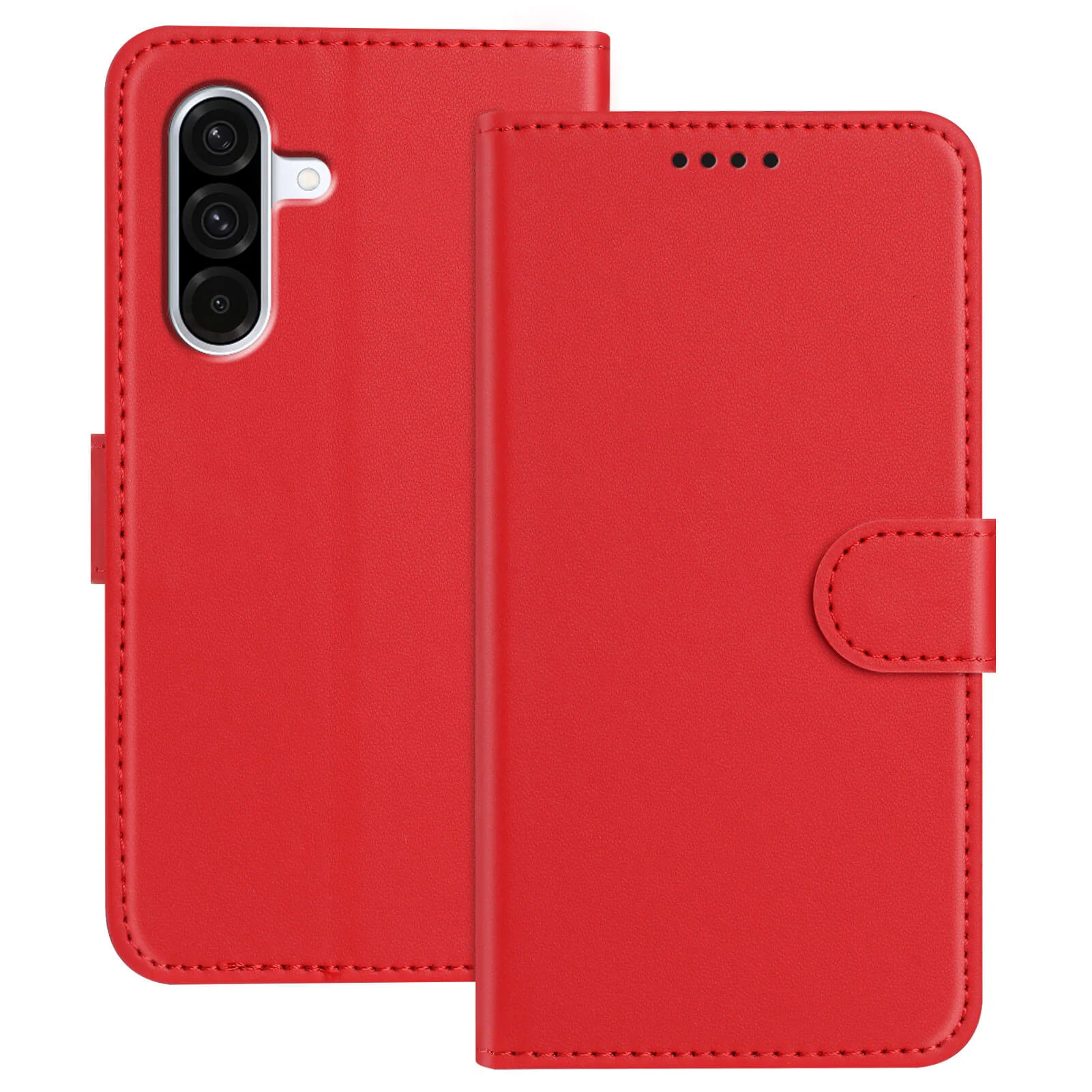 Galaxy A57 - Solide Leder Etui Hülle - Image 5
