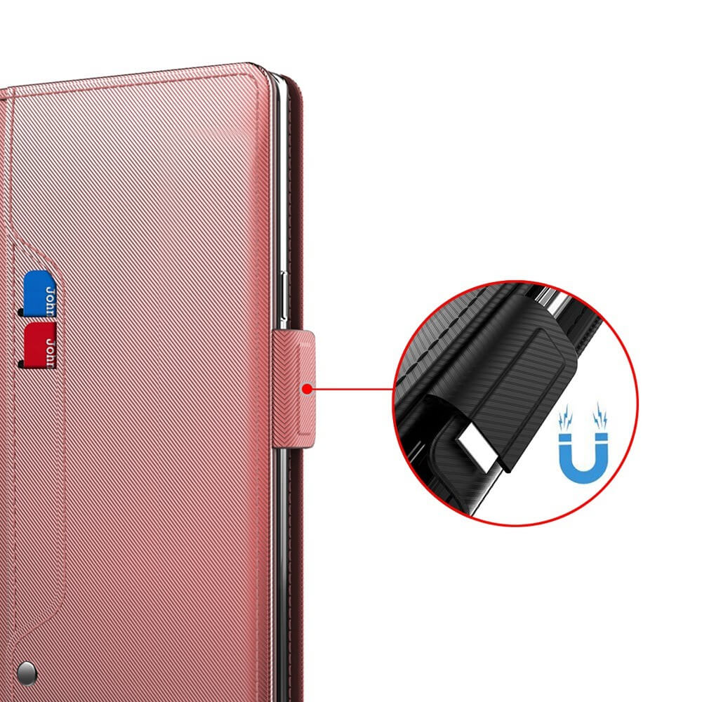 Galaxy A57 - Spiegel-Flipcase mit Kartenfach & Standfunktion - Image 15