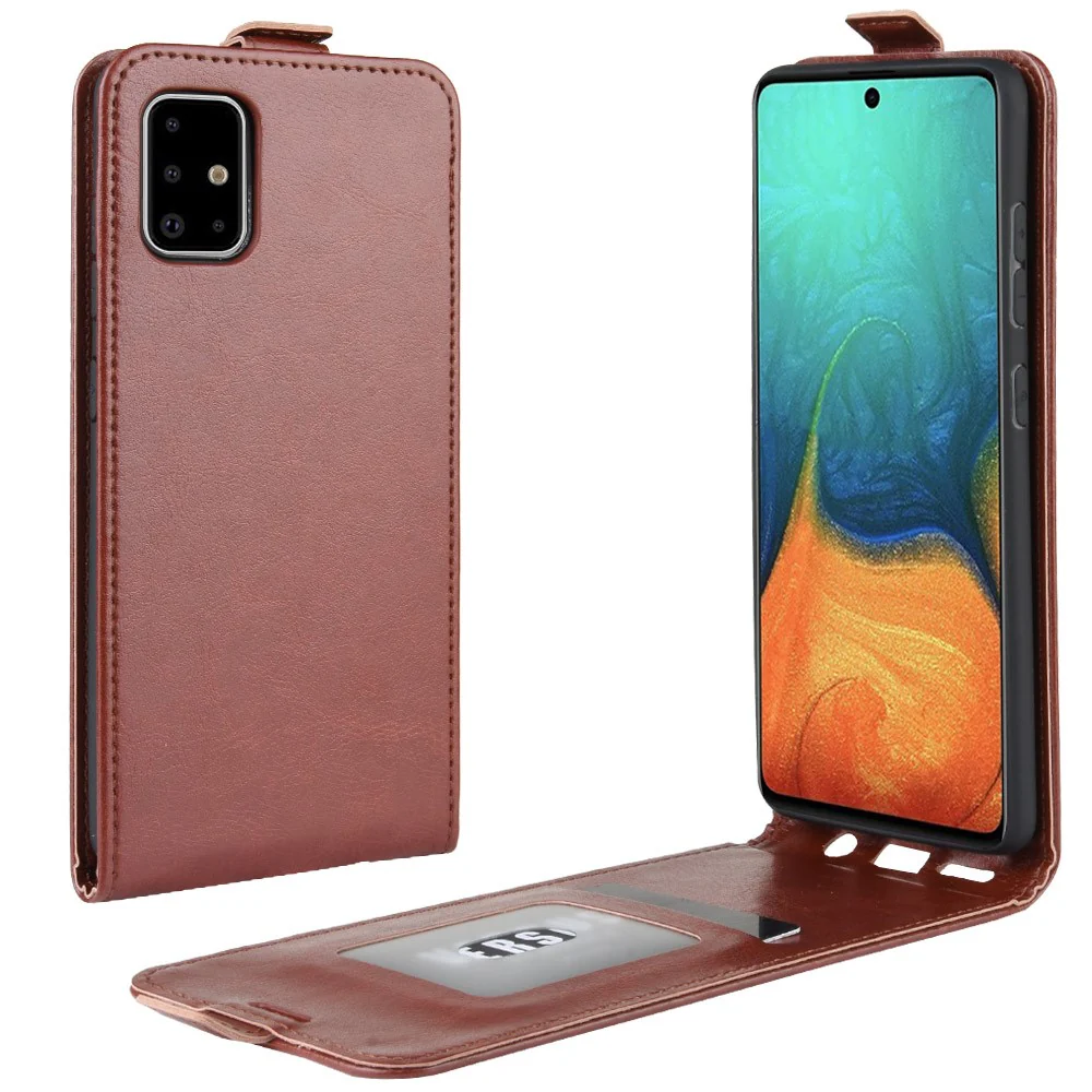 Galaxy A71 - Klassisches Leder Flip Case Vertikal - Image 10