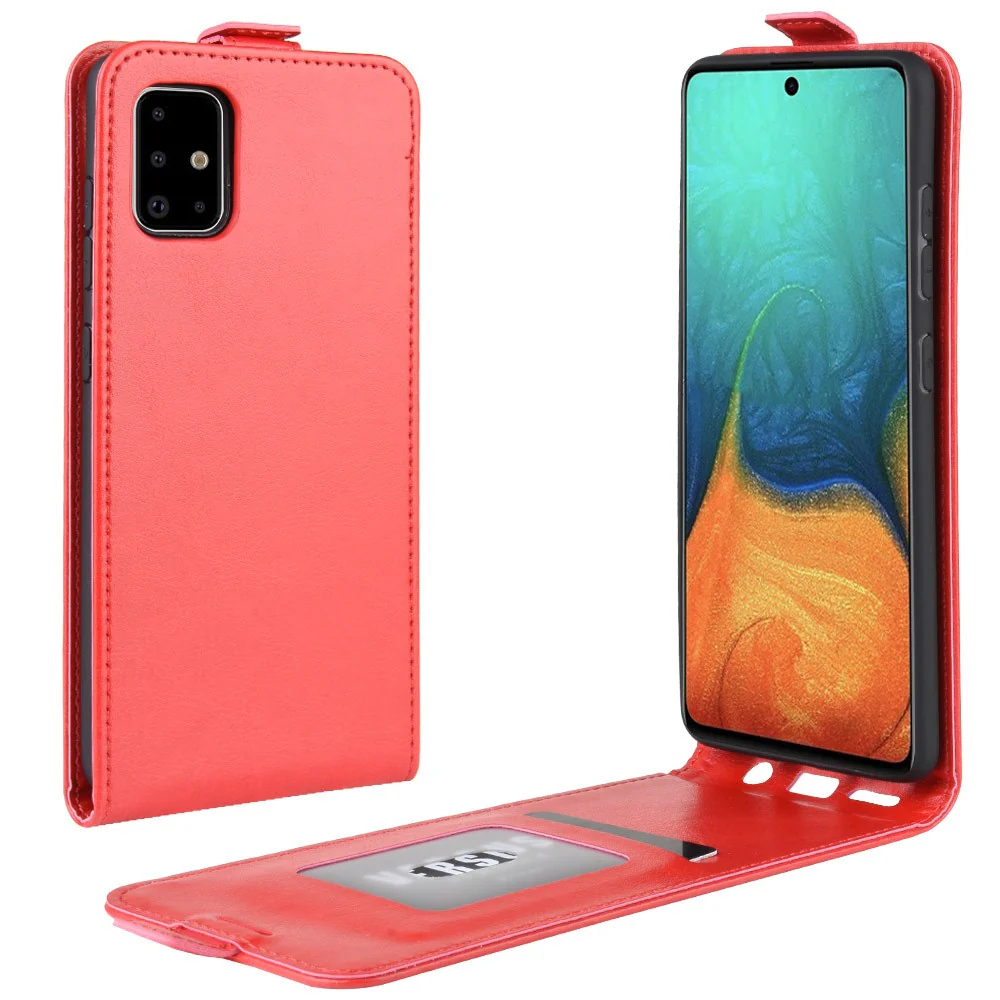 Galaxy A71 - Klassisches Leder Flip Case Vertikal - Image 5