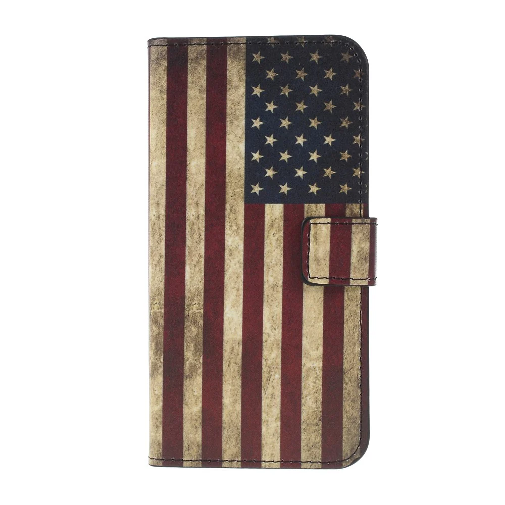 Galaxy S10 - Leder Hüllen Etui Usa Amerika Flagge - Image 5