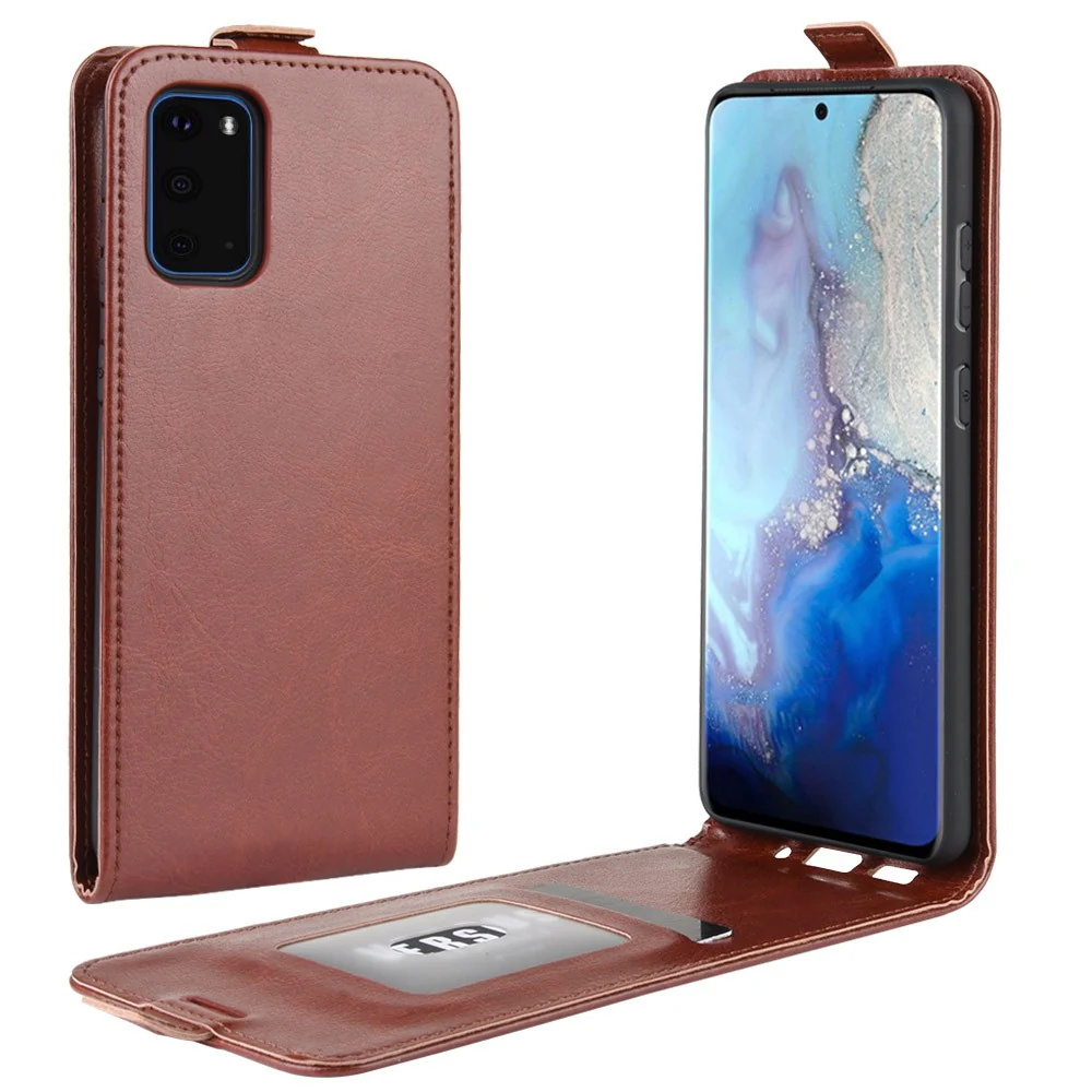 Galaxy S20 - Klassisches Leder Flip Case Vertikal - Image 14
