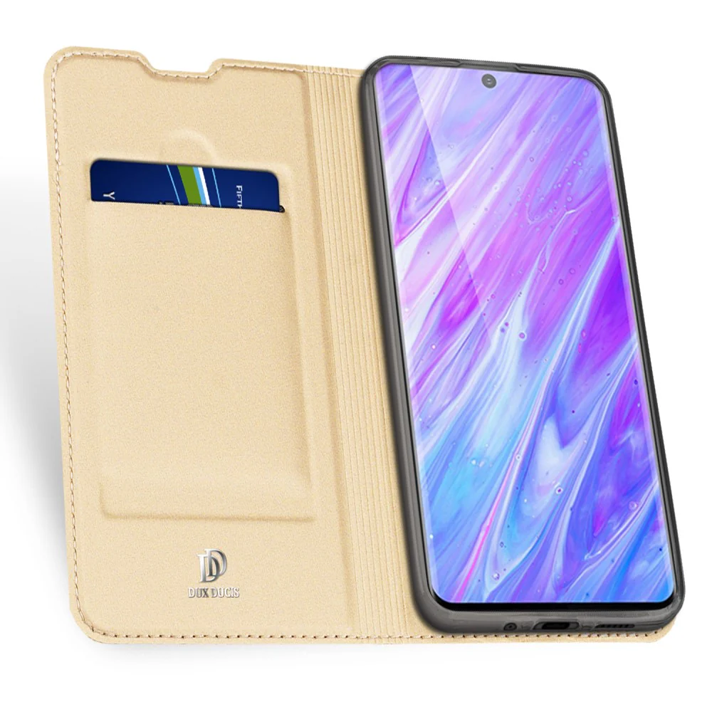 Galaxy S20 Plus - Dux Ducis Flip Folio Case Gold - Image 4