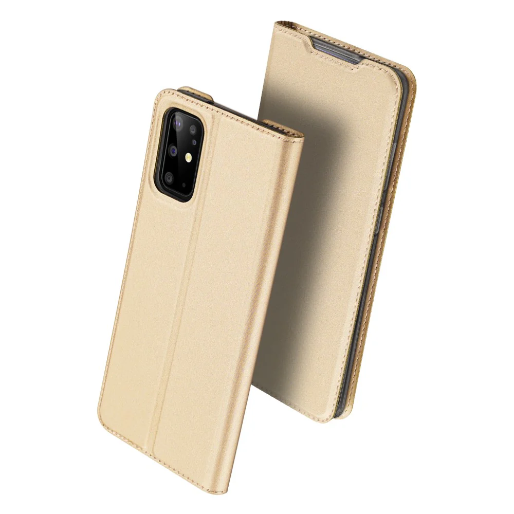 Galaxy S20 Plus - Dux Ducis Flip Folio Case Gold - Image 5