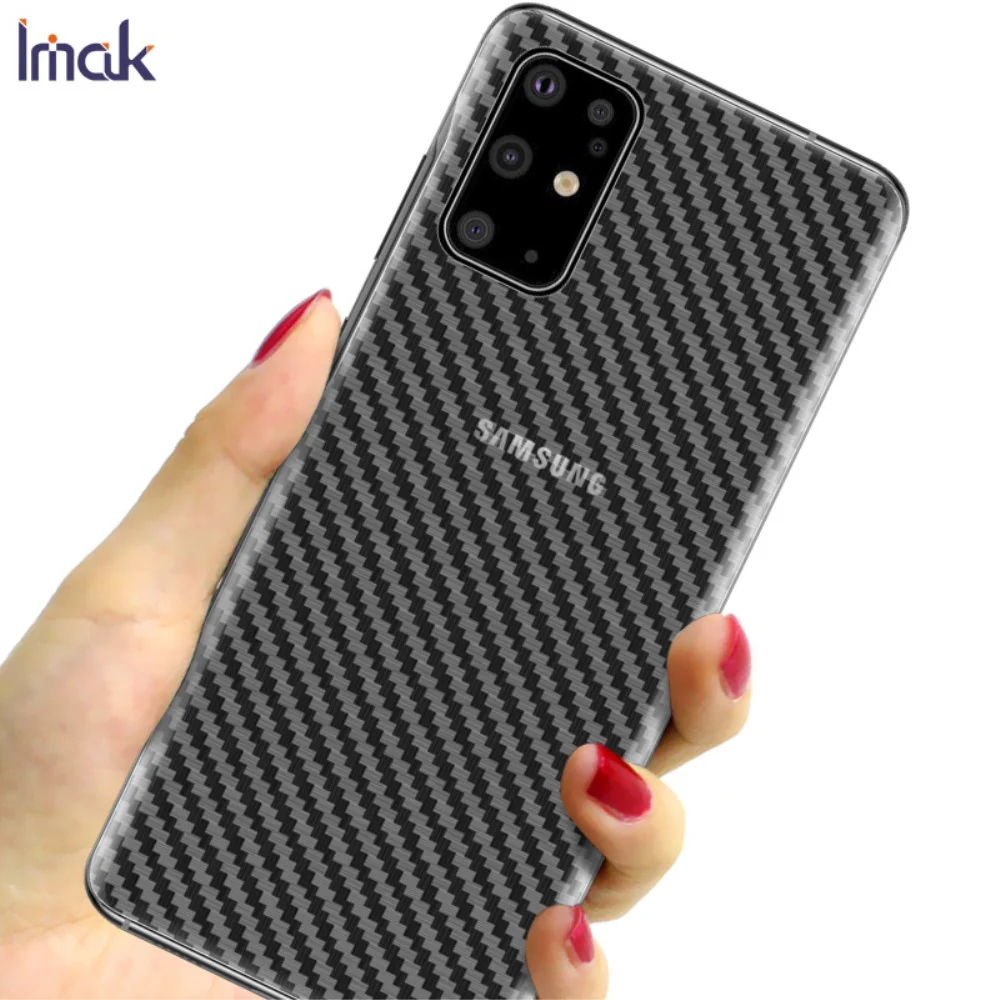 Galaxy S20+ Plus - Imak Pvc Rücken Schutzfolie Carbon Look - Image 3