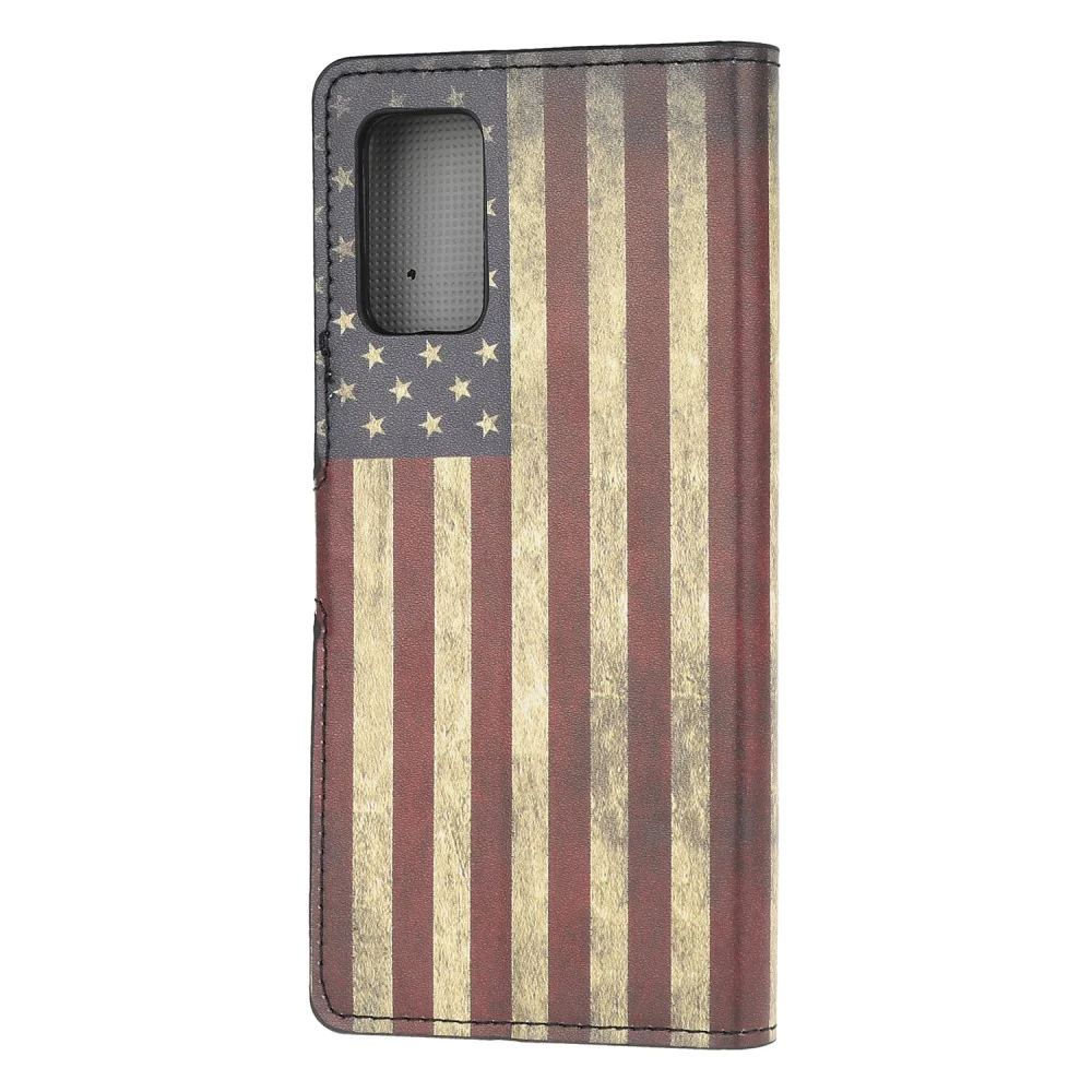 Galaxy S20+ Plus - Leder Hülle Kartenfach Usa Flagge - Image 4