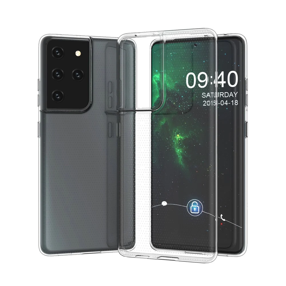 Galaxy S21 Ultra - Silikon Case Hülle Transparent - Image 5