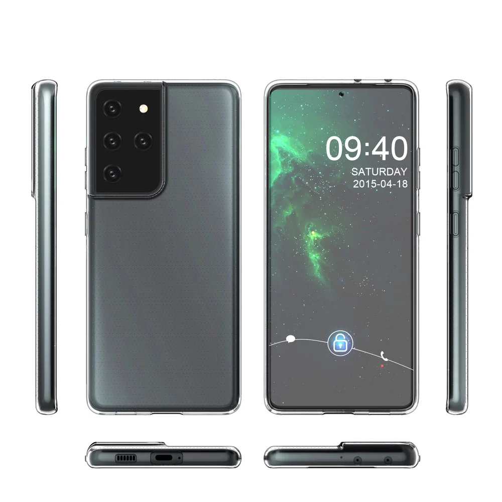Galaxy S21 Ultra - Silikon Case Hülle Transparent - Image 7