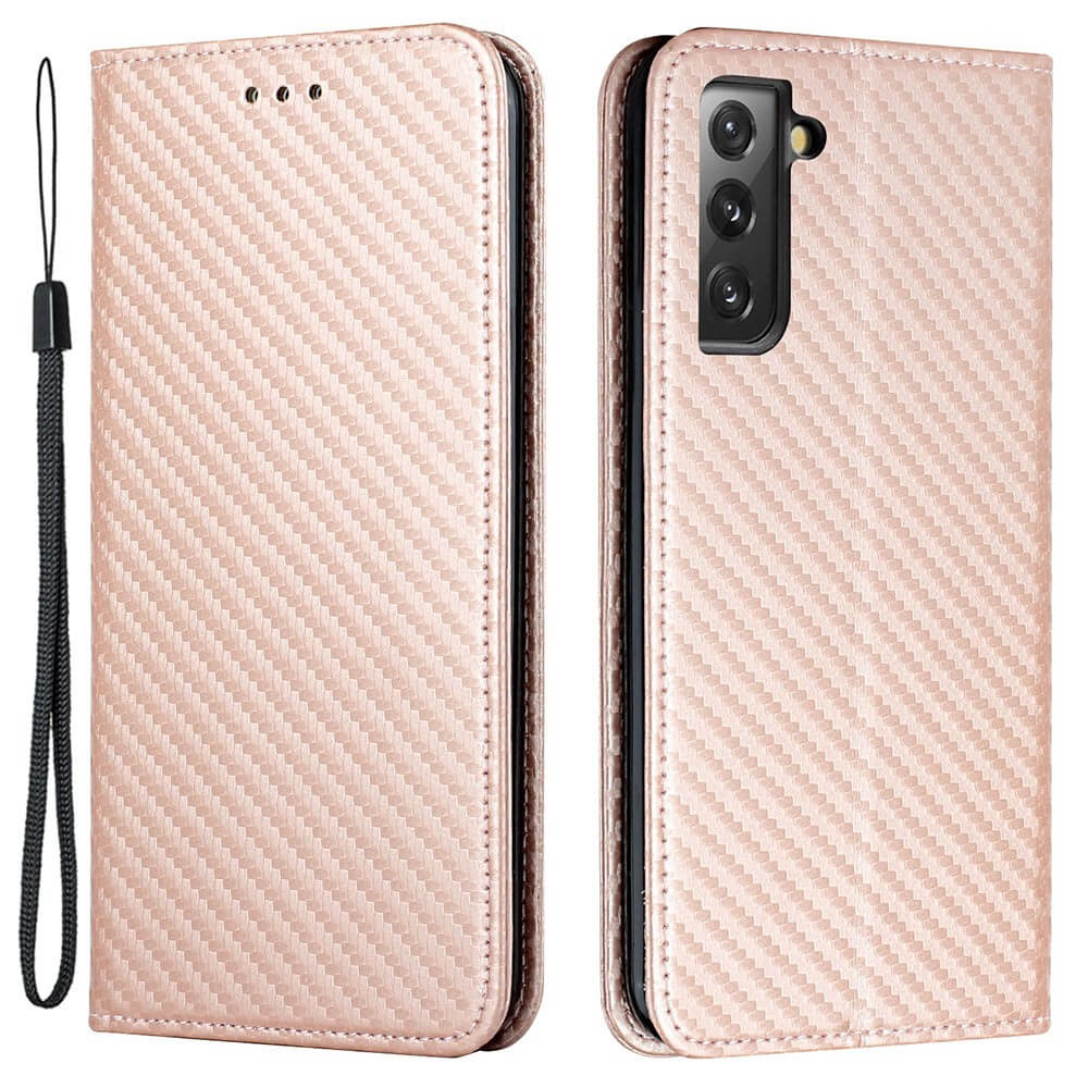 Galaxy S23+ - Carbon Look Flip Case Hülle