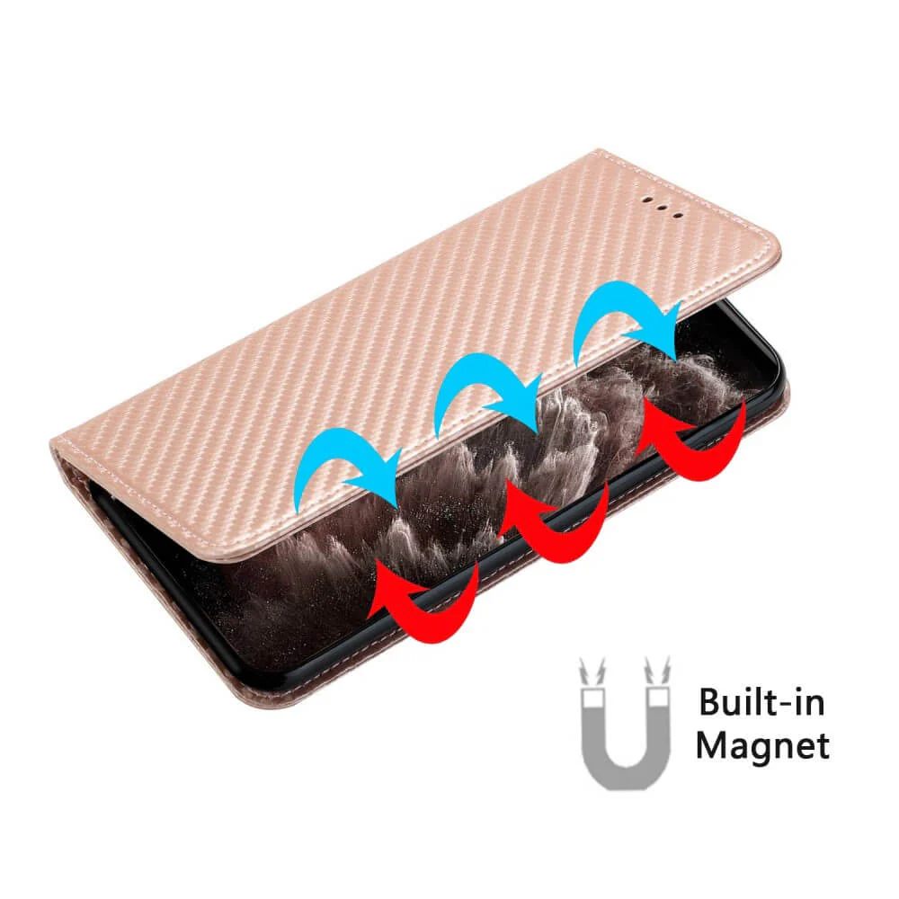 Galaxy S23 - Carbon Look Flip Case Hülle - Image 10