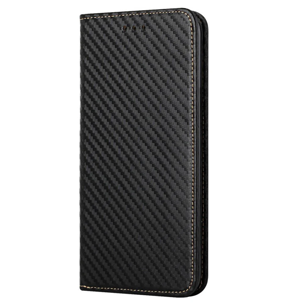 Galaxy S23 - Carbon Look Flip Case Hülle - Image 5