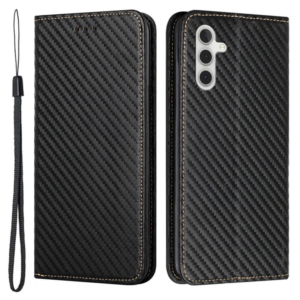 Galaxy S23 FE - Carbon Look Flip Case - Image 2