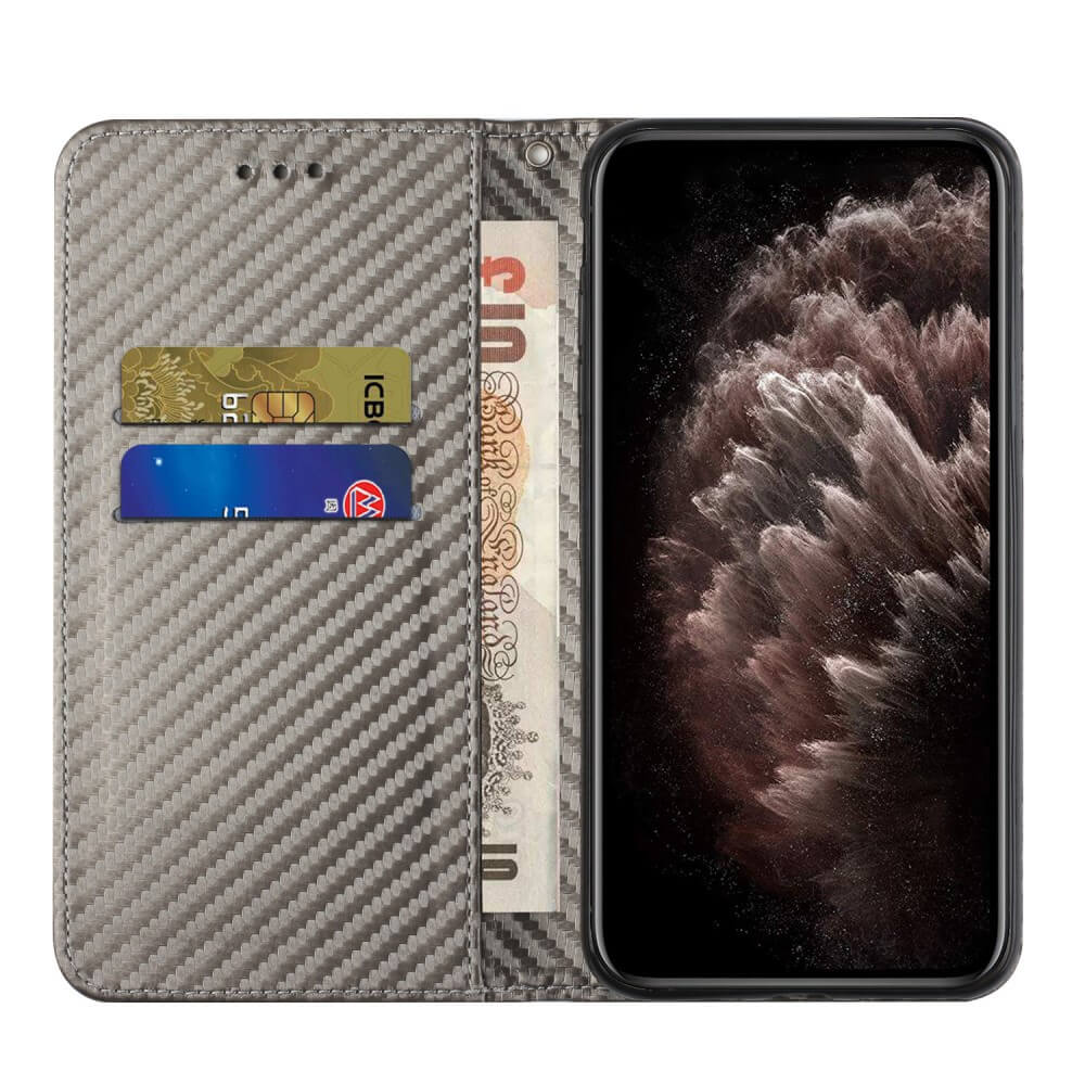 Galaxy S23 FE - Carbon Look Flip Case - Image 9