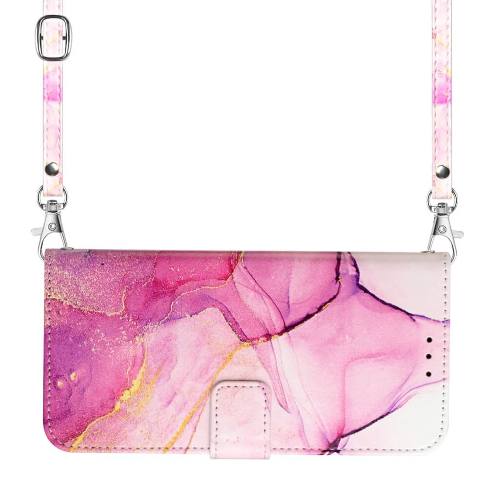 Galaxy S23 FE - Etui Hülle Mit Umhängeband Marble - Image 12