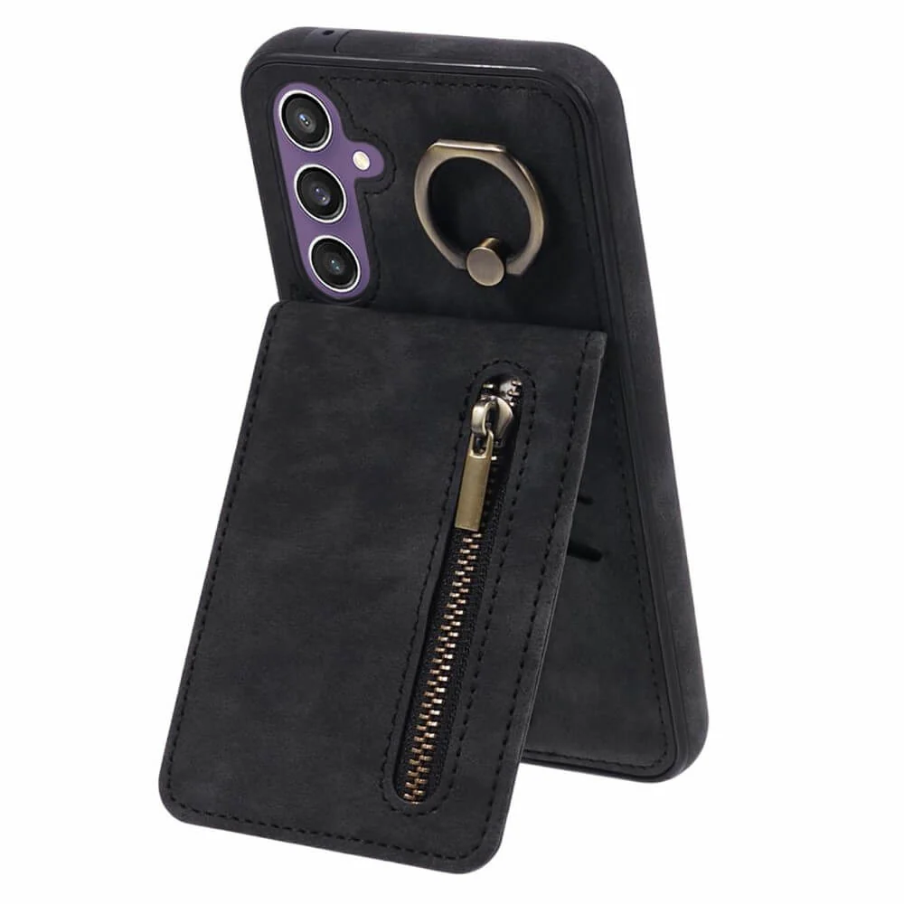 Galaxy S24 - Kickstand Case RFID Kartenfächer Schwarz