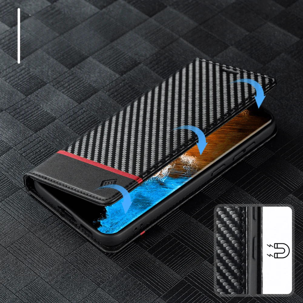 Galaxy S24 - LC.IMEEKE Hülle Carbon Fiber - Image 3
